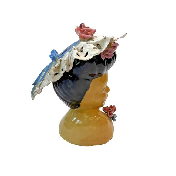 Vintage 50s 60s Glamorous Showgirl Lady Head Decor Porcelain Pin Up *Read - Picture 6 of 8